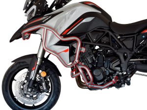 Zestaw Bunkier do  BENELLI TRK 702/ 702X - srebrny + nakładki na gmole