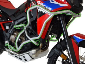 Zestaw Bunkier do HONDA CRF 1100  Africa Twin DCT (2024 - ...) -  srebrny + nakładki na gmole