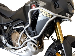 Zestaw Bunkier do HONDA CRF 1100  Africa Twin Adventure Sports manual (2024 - ...) - srebrny + nakładki na gmole