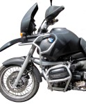 Gmole  FULL BUNKIER  do BMW R 1100 GS  (1995-1999) / BMW R 850 GS (1996-2001) srebrne + nakładki na gmole