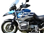  Gmole do BMW R 1150 GS (1999-2004) - Full Bunkier srebrny + nakładki na gmole