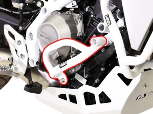 Gmole do BMW F 450 GS - dolne, białe