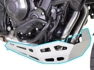 Osłona silnika HEED do Honda NX500 manual i e-clutch - stalowa srebrna