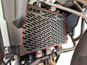 Osłona chłodnicy do BMW F 450 GS - aluminiowa czarna