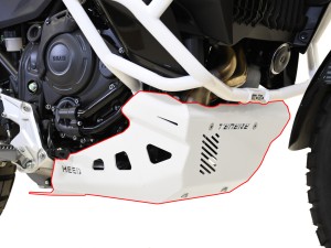 Osłona silnika do Yamaha Tenere 700 World Raid (2026 - ...) - aluminiowa biała