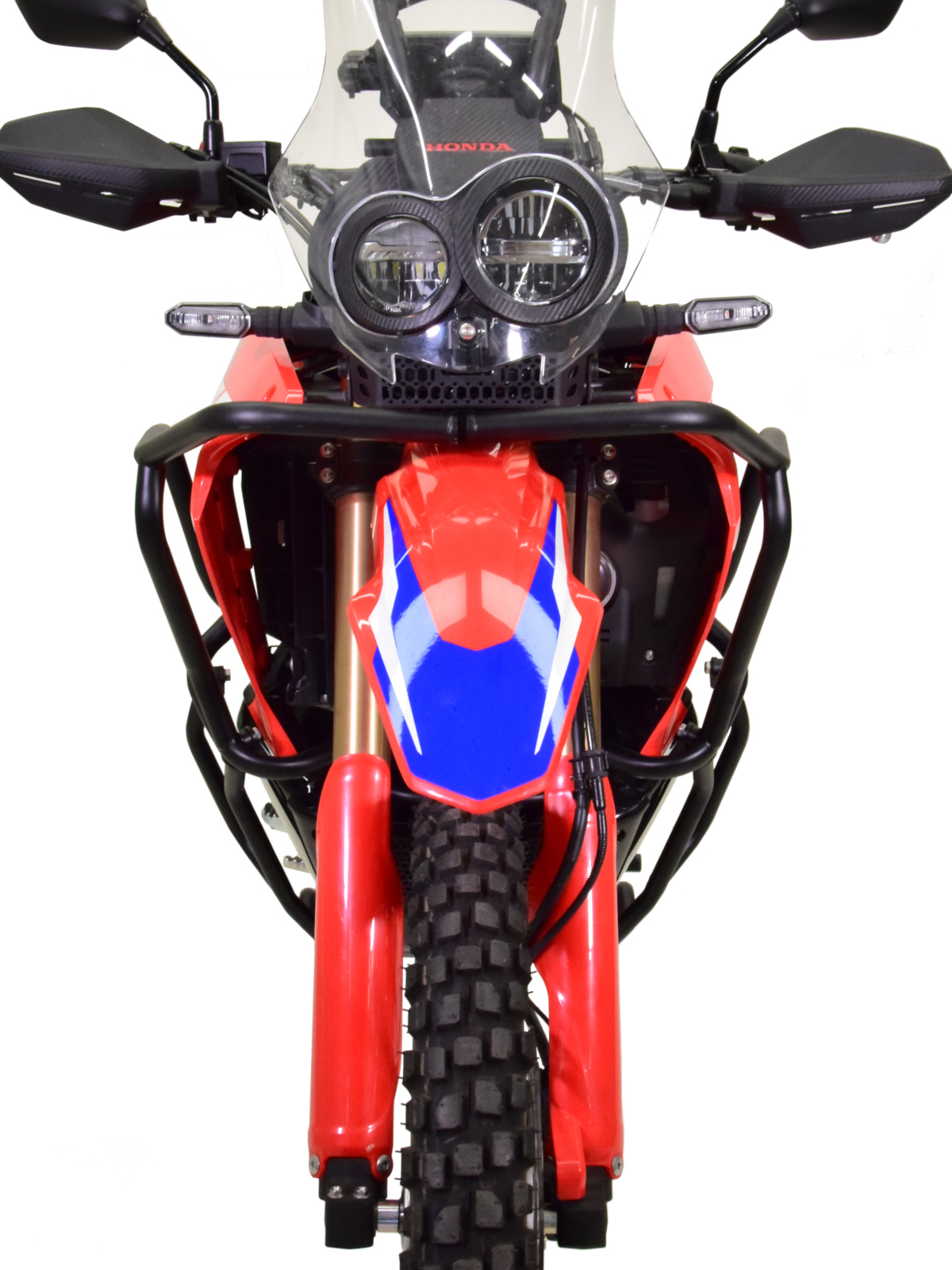 Blocs Essieu Arrière CNC Rouges + Tendeur De Chaîne Pour Honda CRF 300L Rally (2021-2023)